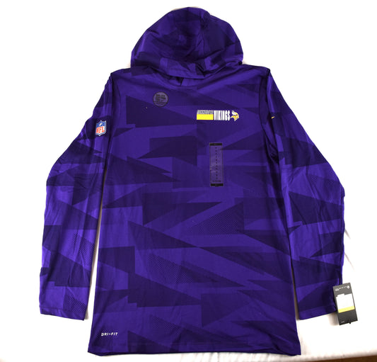 Minnesota Vikings Nike Dri Fit Sideline Purple Pullover Hoodie