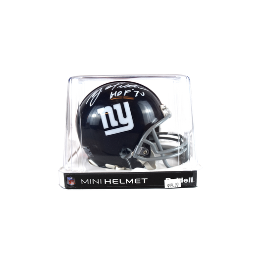 Riddell Y.A. Tittle New York Giants Signed Mini Helmet