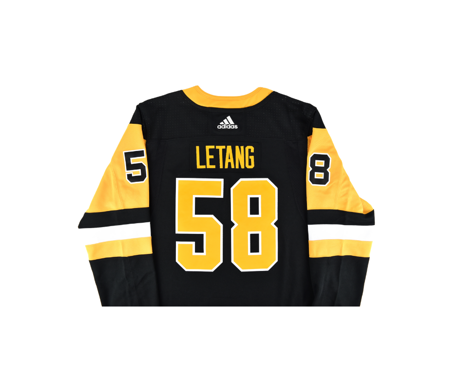 Kris Letang Pittsburgh Penguins Adidas Black Jersey