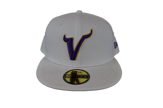 Minnesota Vikings New Era 59Fifty White Hat*