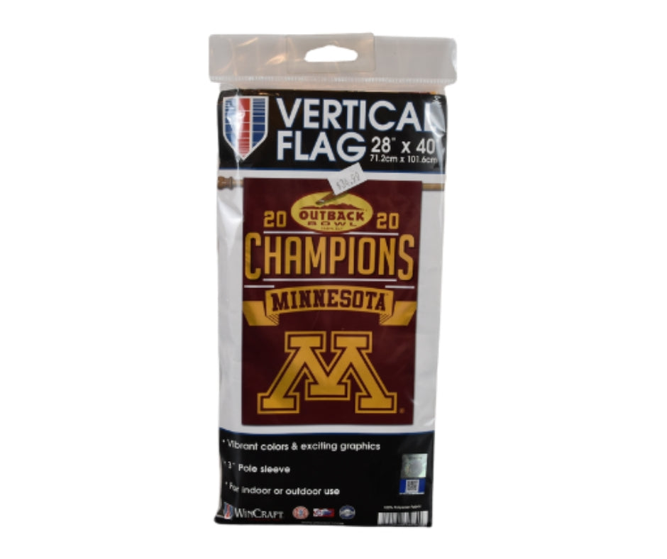 Wincraft Minnesota Golden Gophers 2020 Outback Bowl Champions Vertical Flag*