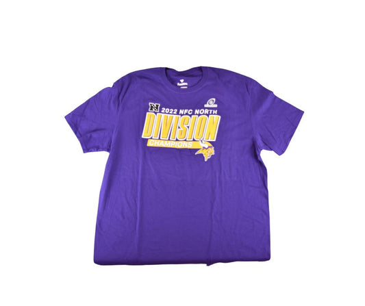 Minnesota Vikings Fanatics NFC North Champions Purple Short Sleeve T-Shirt*