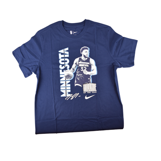 Minnesota Timberwolves Karl Anthony Towns ROY Navy Nike T-Shirt*