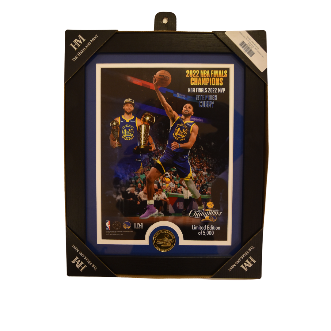 Golden State Warriors Steph Curry 2022 NBA Finals MVP Bronze Coin