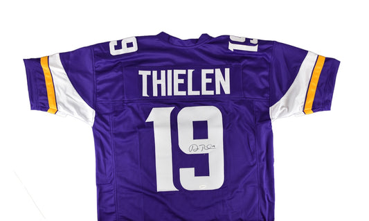 Minnesota Vikings Adam Thielen Signed Nike Game Purple Jersey