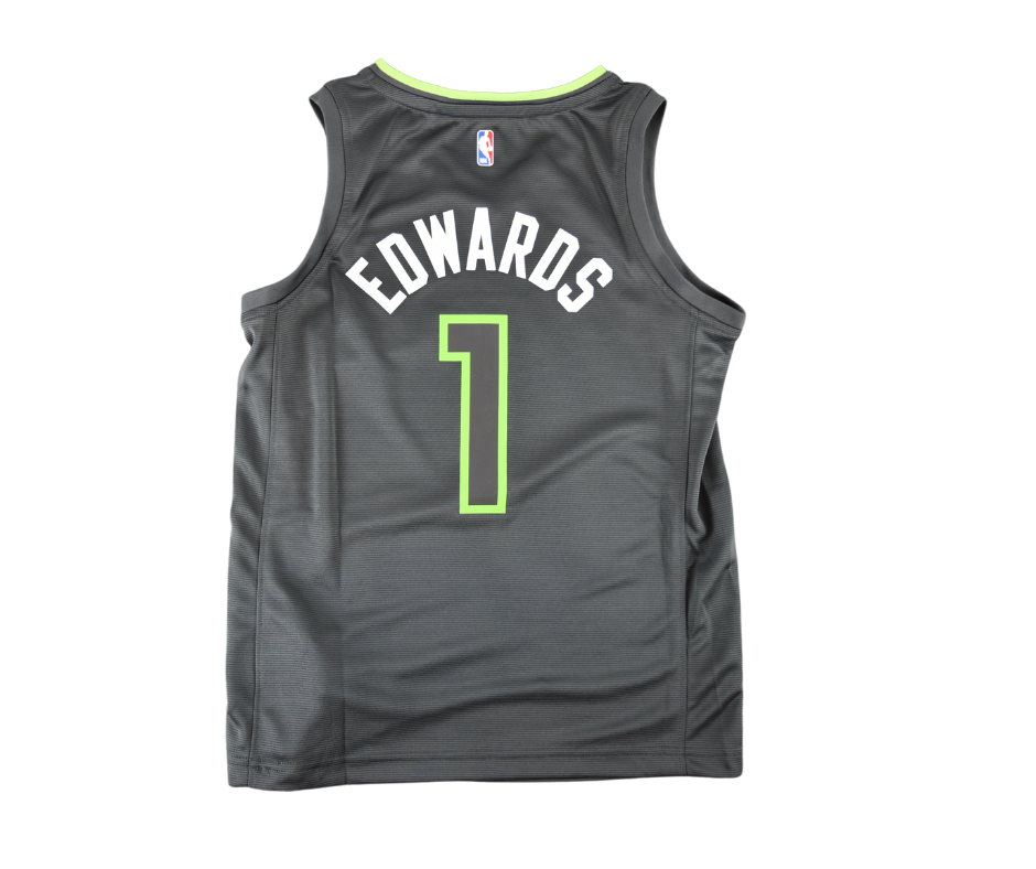 Anthony Edwards Minnesota Timberwolves Gray Statement Nike Signed Jersey