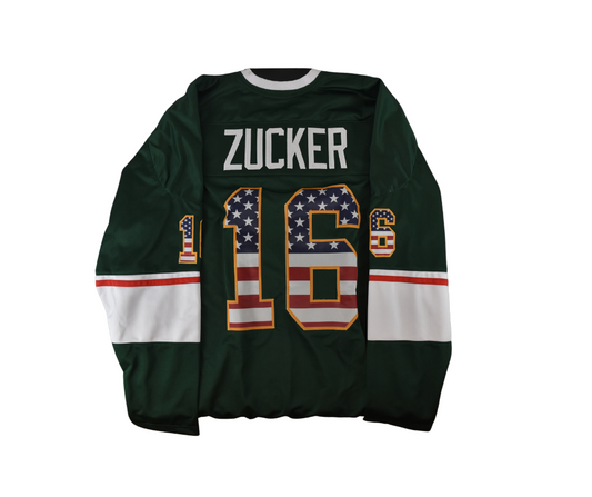 Jason Zucker Minnesota Wild Green Custom USA Jersey XL