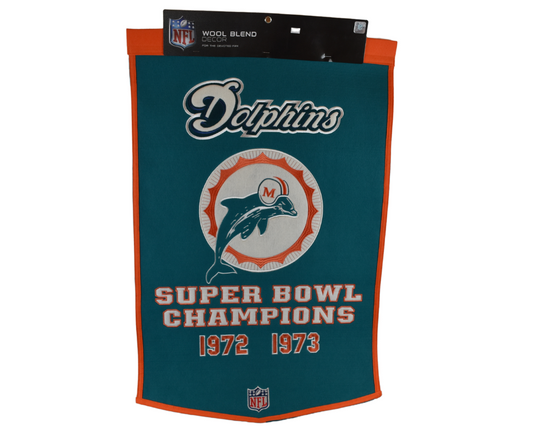 Wool Dynasty Banner - Miami Dolphins*