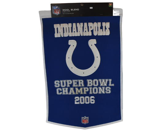 Wool Dynasty Banner- Indianapolis Colts*