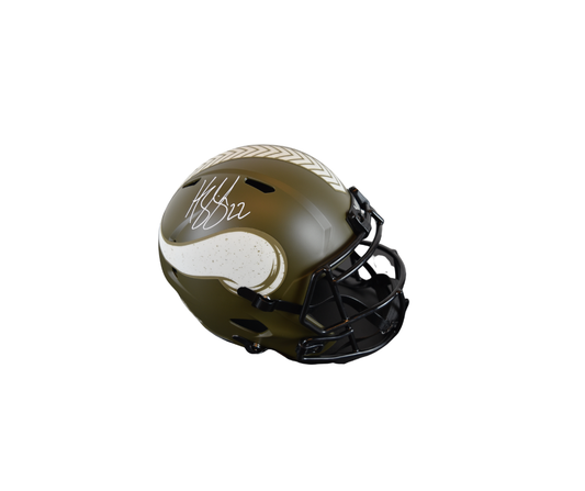Harrison Smith Signed Full Size Replica Salute to Service Helmet*