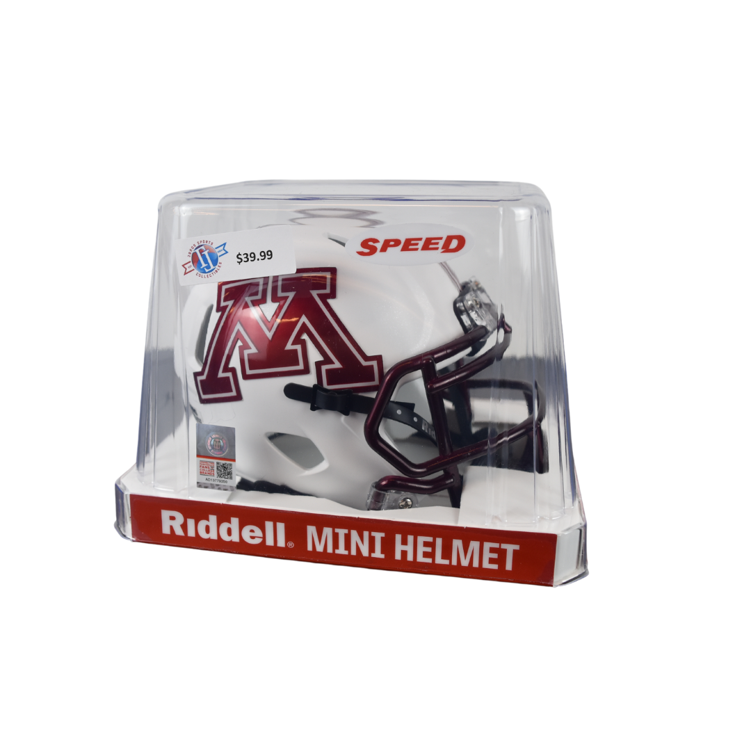Riddell University of Minnesota Chrome Logo Mini Helmet