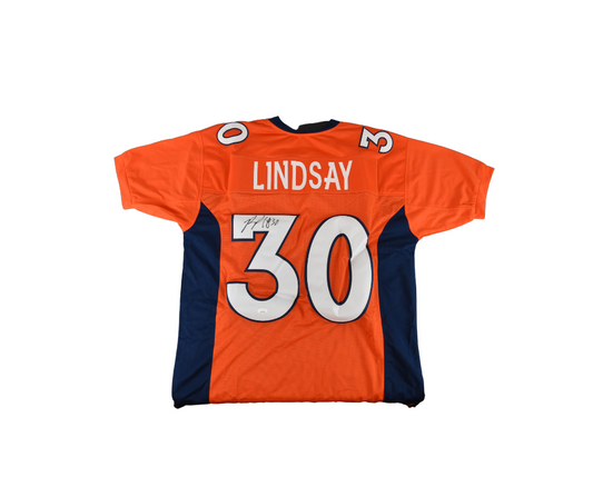 Phillip Lindsay Denver Broncos Signed Custom Jersey