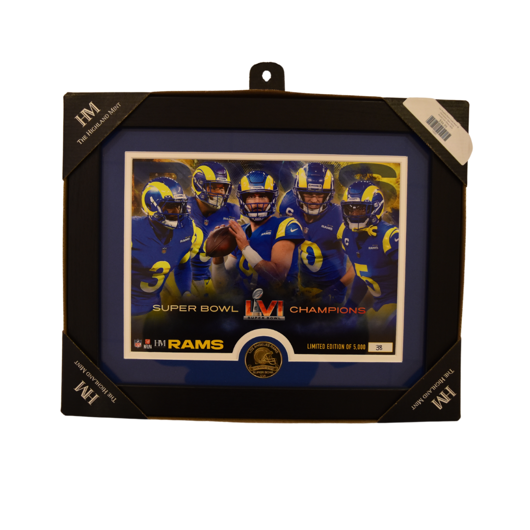 Los Angeles Rams Super Bowl 56 Champions Team Force Bronze Coin Photo*