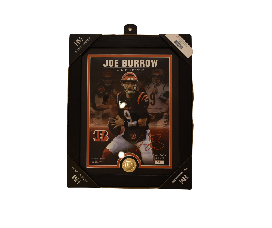 Joe Burrow Cincinnati Bengals Bronze Coin Signature Photo Mint*