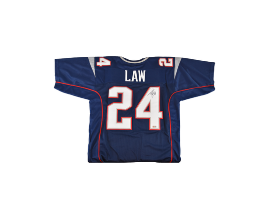 Ty Law New England Patriots Autographed Jersey