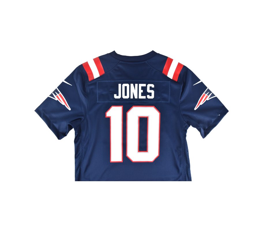 Mac Jones New England Patriots Nike Blue Jersey*