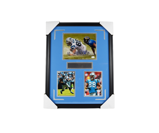 Greg Olsen Signed Carolina Panthers Collage Framed Photo