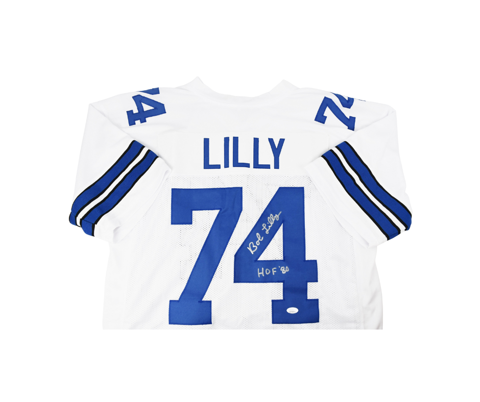 Bob Lilly Signed Custom Dallas Cowboys White Jersey