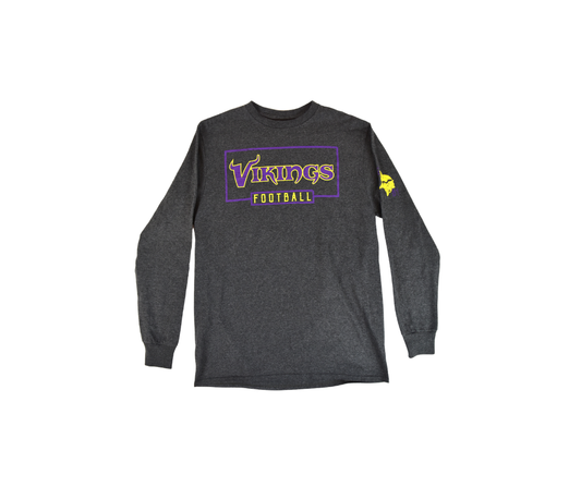 Minnesota Vikings Majestic Gray Long Sleeve T-Shirt