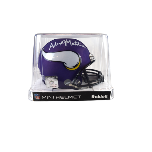 Riddell Alexander Mattison Minnesota Vikings Signed Mini Helmet*