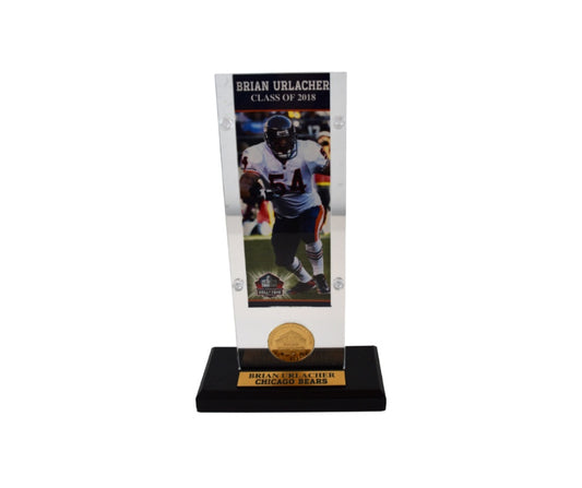 Brian Urlacher 2018 Football HOF Bronze Coin Acrylic Stand