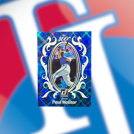 2023 Donruss Baseball Mr.3000 Blue #9 Paul Molitor /249 - Toronto Blue Jays!