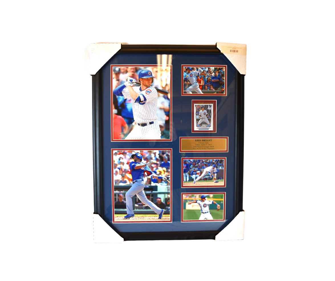 Kris Bryant Chicago Cubs Rookie Card Framed Photo