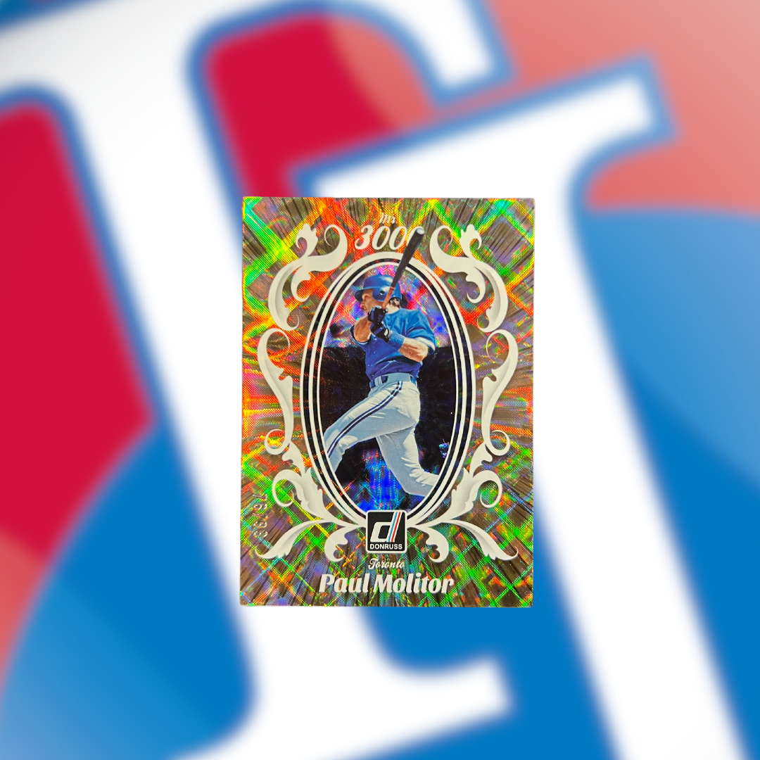 2023 Donruss Baseball Mr.3000 Gold #9 Paul Molitor /99 - Toronto Blue Jays!