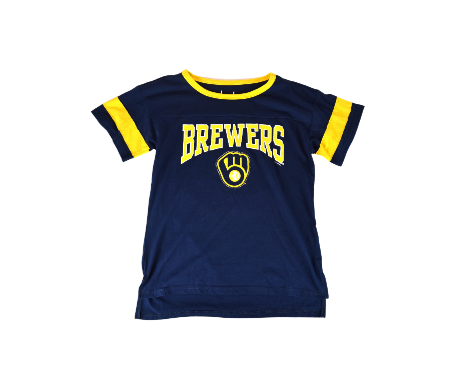 Women's Milwaukee Brewers Touch Stadium Navy T-Shirt*