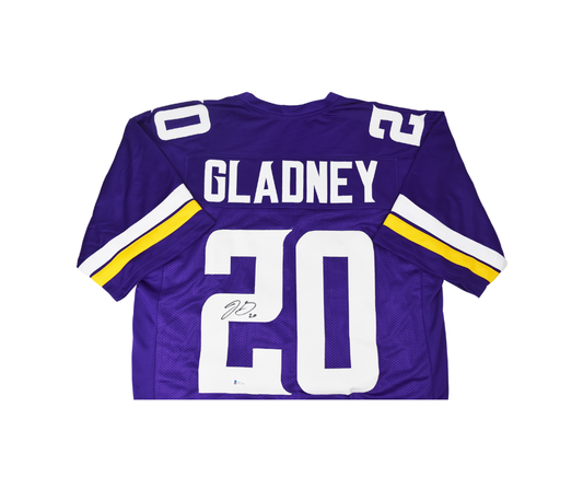 Minnesota Vikings Jeff Gladney Custom Signed Purple Jersey