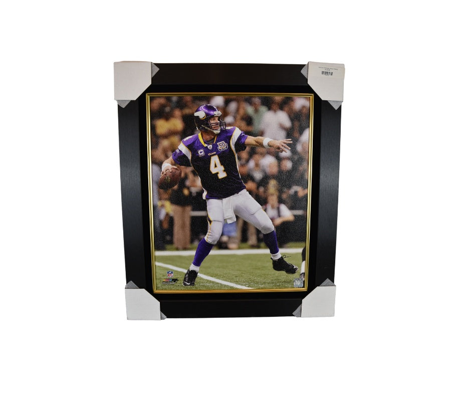 Brett Favre Minnesota Vikings "Passing" Framed Photo