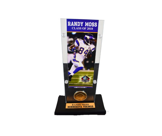 Randy Moss 2018 HOF Bronze Coin Acrylic Stand