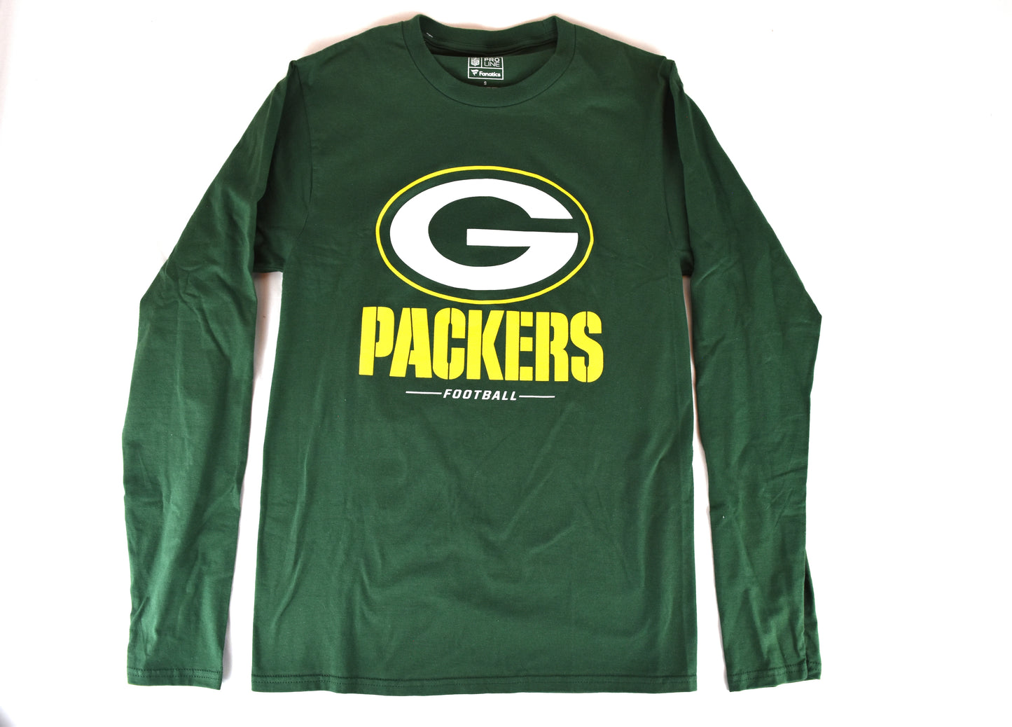 Green Bay Packers Fanatics Green Long Sleeve T-Shirt*