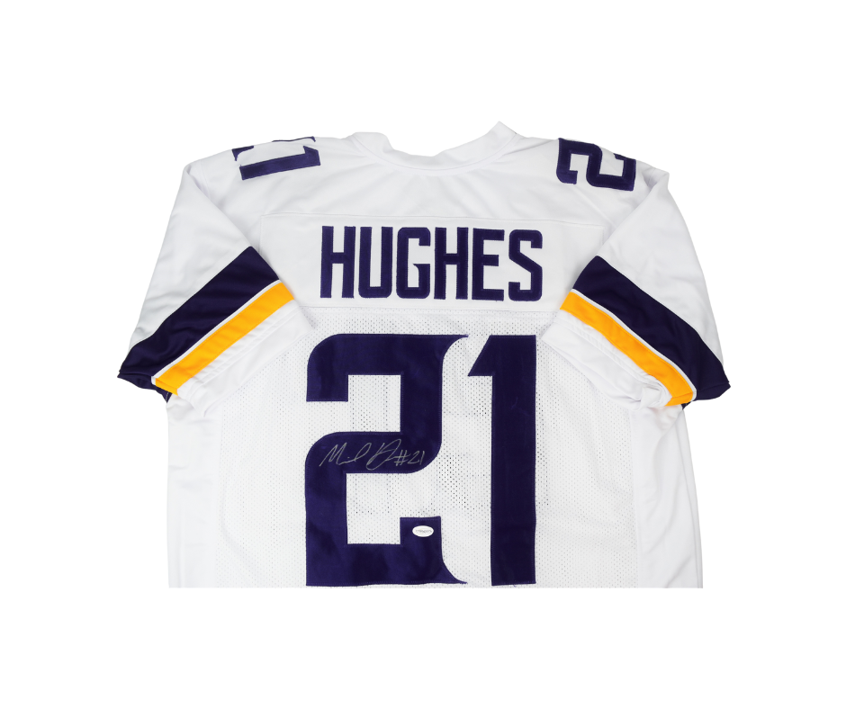 Minnesota Vikings Mike Hughes Custom Signed White Jersey