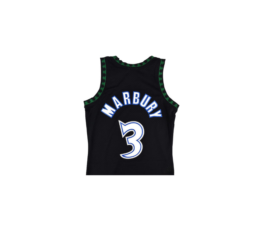 Stephon Marbury Minnesota Timberwolves Mitchell and Ness Black Jersey*