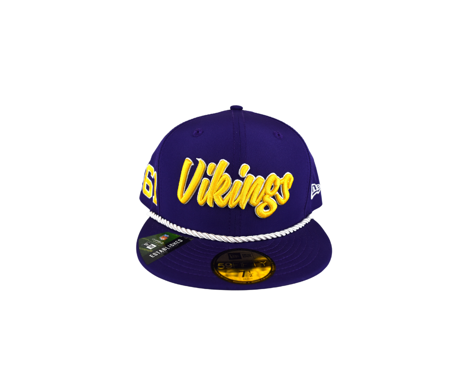 Minnesota Vikings New Era 59Fifty 2019 On Field Purple Fitted Hat*