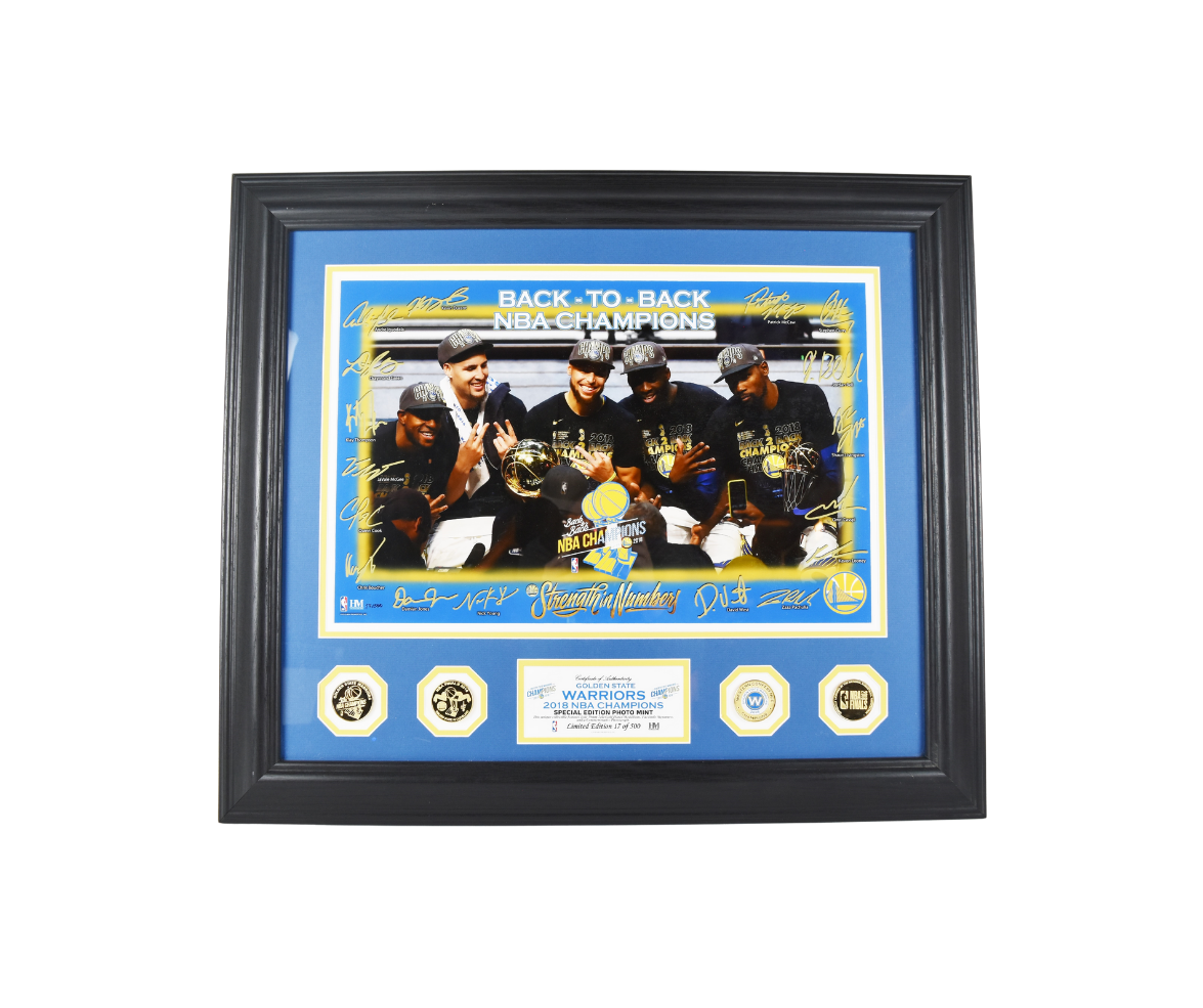 Golden State Warriors - Back to Back Champions Framed Photo