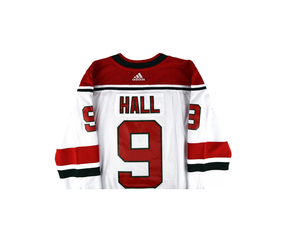 Taylor Hall New Jersey Devils Authentic Adidas White Jersey*