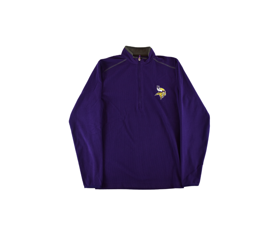 Minnesota Vikings Antigua Purple Quarter-Zip Pullover Jacket*
