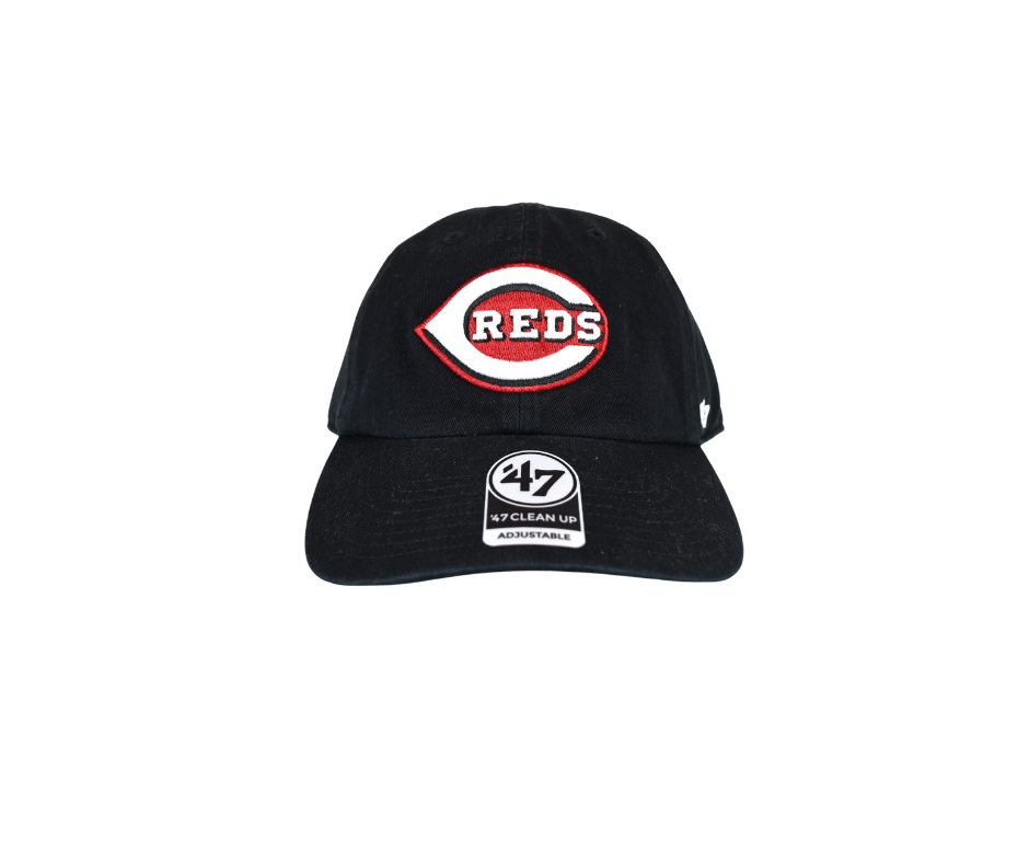 Cincinnati Reds '47 Black Adjustable Hat*
