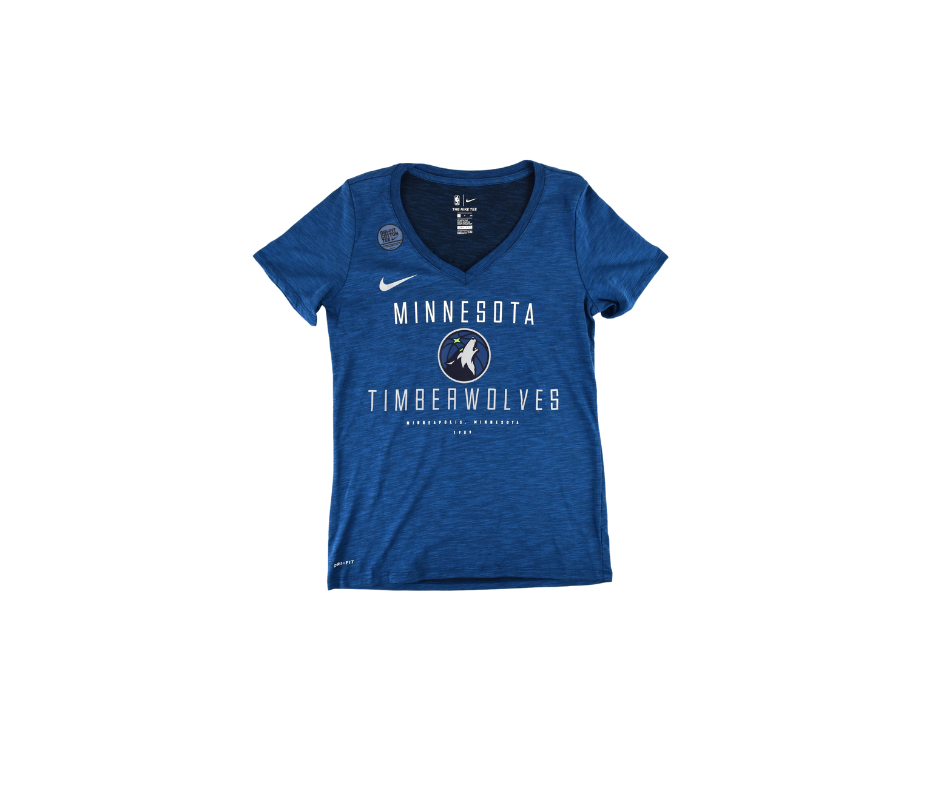 Women's Minnesota Timberwolves Nike Blue Dri-Fit V-Neck*
