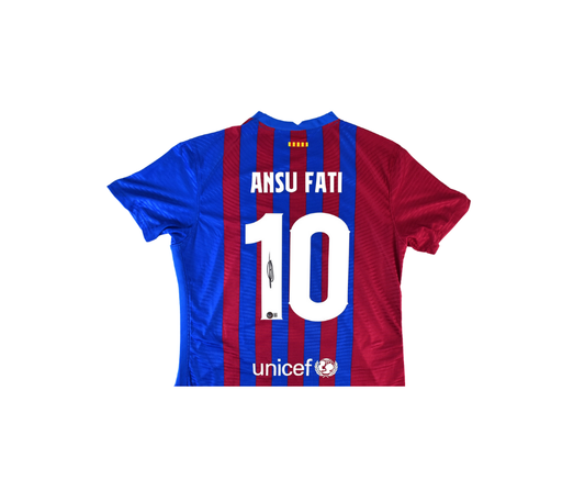 Ansu Fati Barcelona Signed Jersey