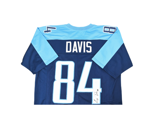 Corey Davis Signed Custom Tennessee Titans Blue Jersey