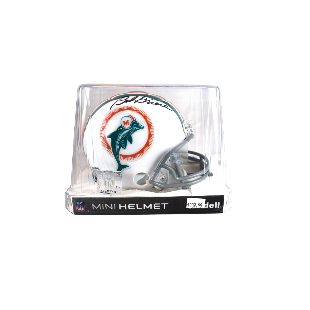 Riddell Bob Griese Miami Dolphins Signed Mini Helmet