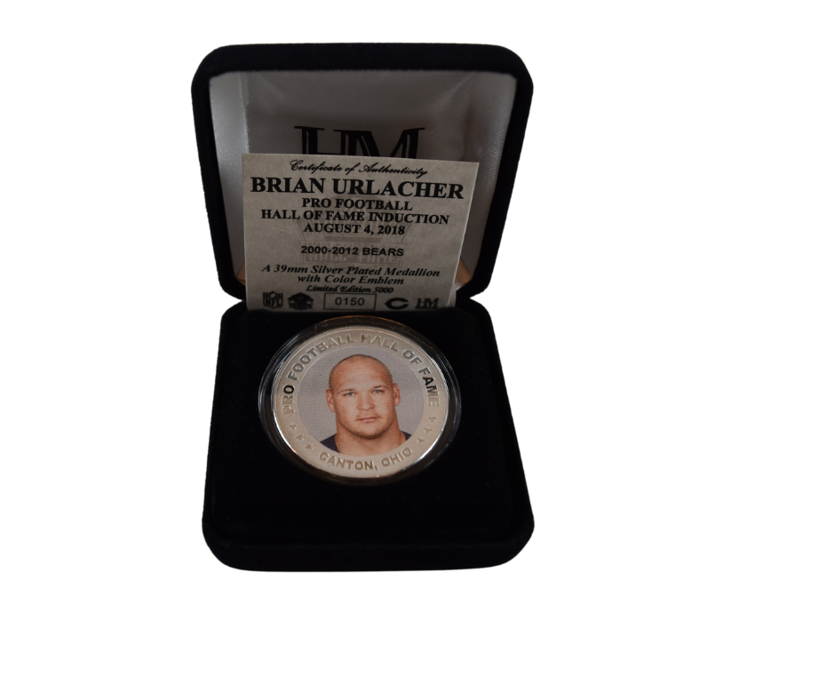 Brian Urlacher 2018 Pro Football HOF Silver Coin