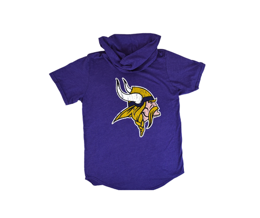 Minnesota Vikings Fanatics Purple Short Sleeve Hoodie*