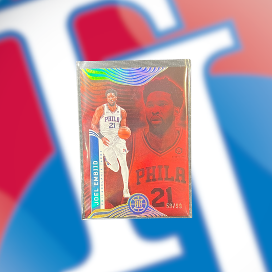 2021-22 Illusions Base Red #14 Joel Embiid /99!