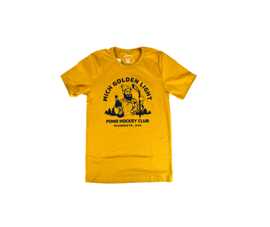 Pond Hockey Club "Mich Golden Light" SotaStick Yellow T-Shirt*