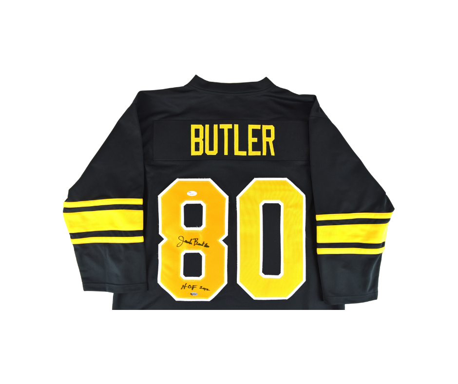 Jack Butler Signed Pittsburgh Steelers Black Custom Jersey