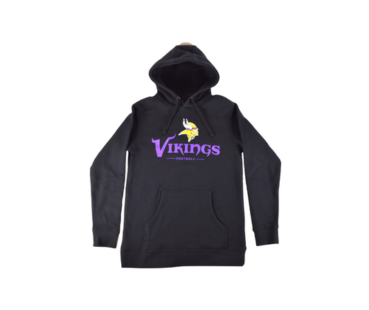 Minnesota Vikings Black Hooded Sweatshirt*